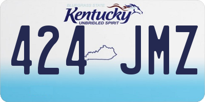 KY license plate 424JMZ