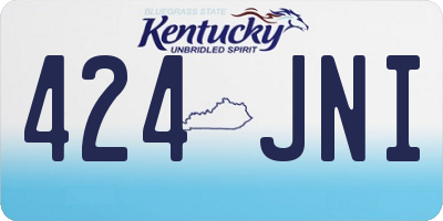 KY license plate 424JNI