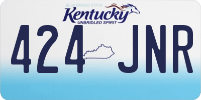 KY license plate 424JNR
