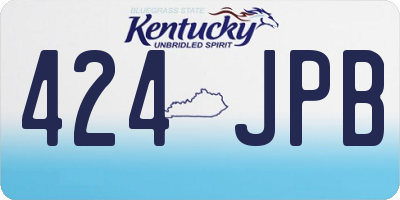 KY license plate 424JPB