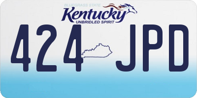 KY license plate 424JPD