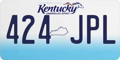KY license plate 424JPL