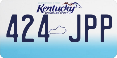 KY license plate 424JPP