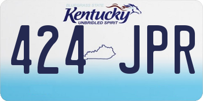 KY license plate 424JPR
