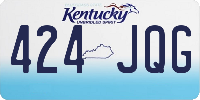 KY license plate 424JQG