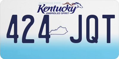 KY license plate 424JQT