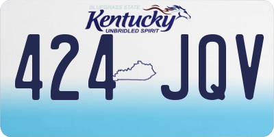 KY license plate 424JQV