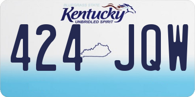 KY license plate 424JQW