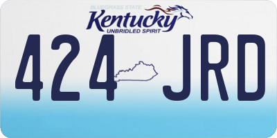 KY license plate 424JRD