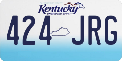 KY license plate 424JRG