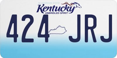 KY license plate 424JRJ