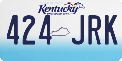 KY license plate 424JRK