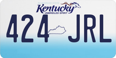 KY license plate 424JRL