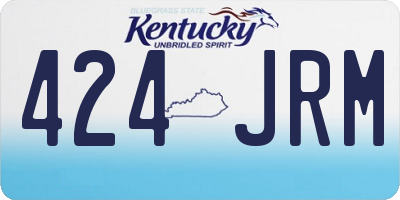 KY license plate 424JRM