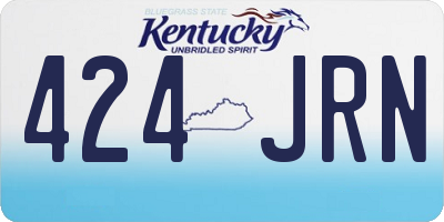 KY license plate 424JRN