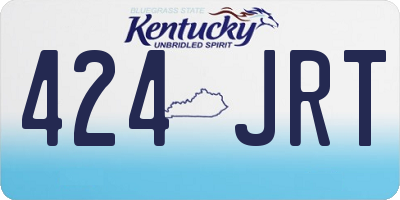 KY license plate 424JRT