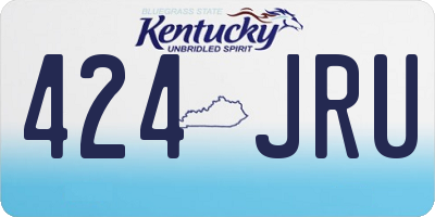 KY license plate 424JRU