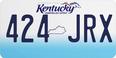 KY license plate 424JRX