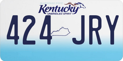 KY license plate 424JRY