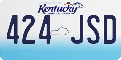 KY license plate 424JSD