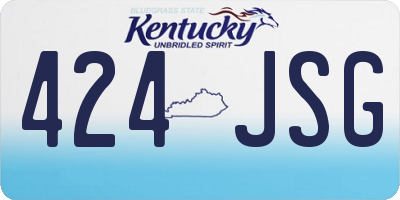 KY license plate 424JSG
