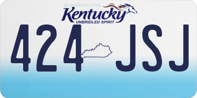 KY license plate 424JSJ