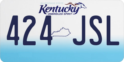 KY license plate 424JSL