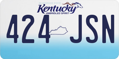 KY license plate 424JSN
