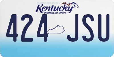 KY license plate 424JSU