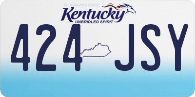 KY license plate 424JSY
