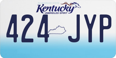 KY license plate 424JYP