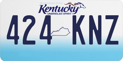 KY license plate 424KNZ