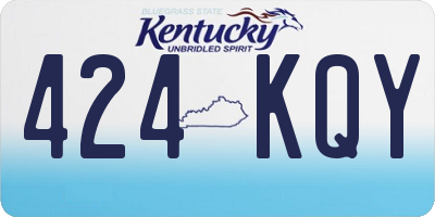 KY license plate 424KQY