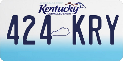 KY license plate 424KRY