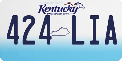 KY license plate 424LIA