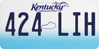 KY license plate 424LIH
