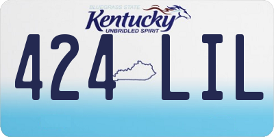 KY license plate 424LIL