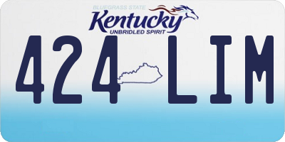 KY license plate 424LIM