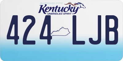 KY license plate 424LJB