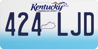 KY license plate 424LJD