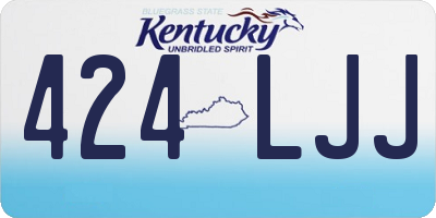 KY license plate 424LJJ