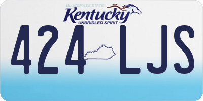 KY license plate 424LJS