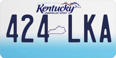 KY license plate 424LKA
