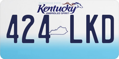 KY license plate 424LKD