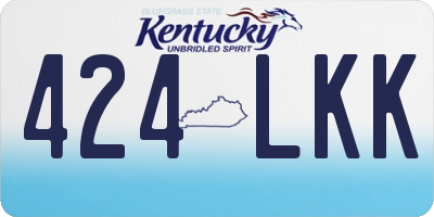 KY license plate 424LKK