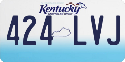 KY license plate 424LVJ