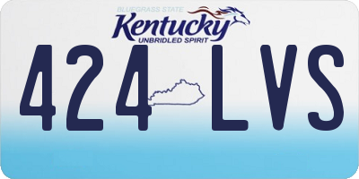 KY license plate 424LVS