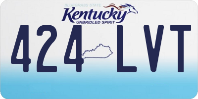KY license plate 424LVT