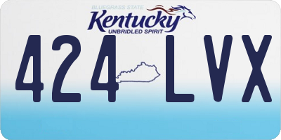 KY license plate 424LVX