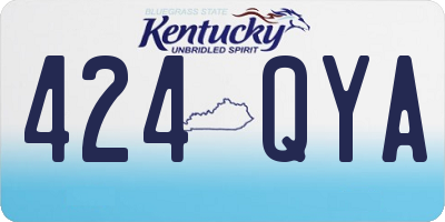 KY license plate 424QYA